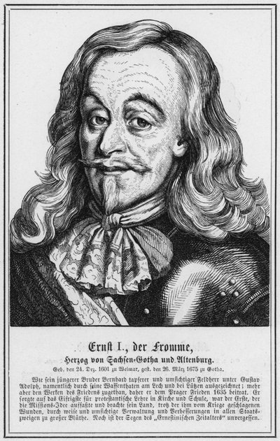 Ernesto I, el Piadoso, Duque de Sajonia-Gotha y Altenburgo de German School