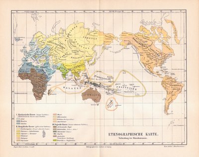 Mapa etnográfico del mundo de German School