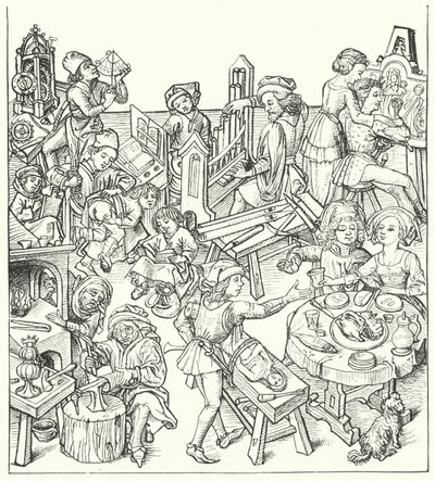La vida cotidiana en la Alemania del siglo XV de German School