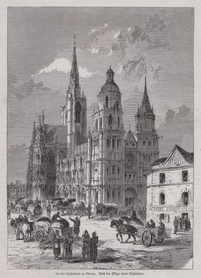 Catedral de Evreux, Normandía, Francia de German School