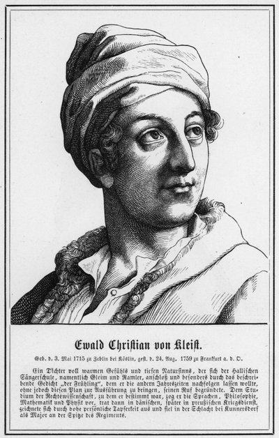 Ewald Christian von Kleist de German School