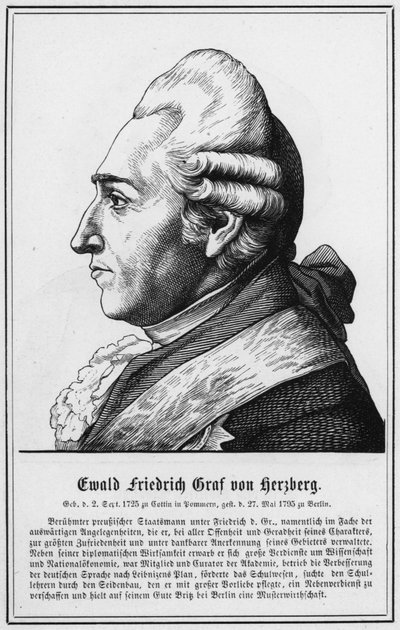Ewald Friedrich Graf von Herzberg de German School