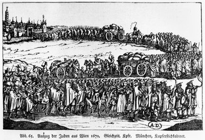 Expulsión de los judíos de Viena, 1670 de German School