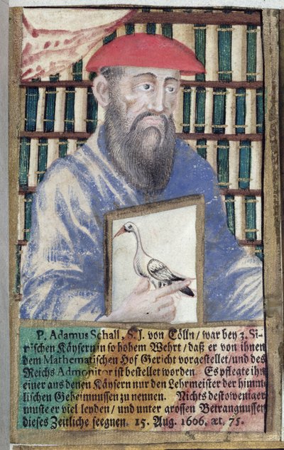 Padre Adam Schall von Bell (1591-1666) en traje chino de German School