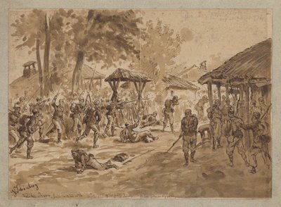 Lucha cerca del río Tivok, Serbia, Guerra Serbo-Otomana de German School