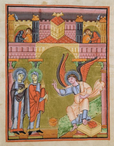 Fol. 33v del Evangeliario de la Escuela de Reichenau, Codex F. II. 1 de German School