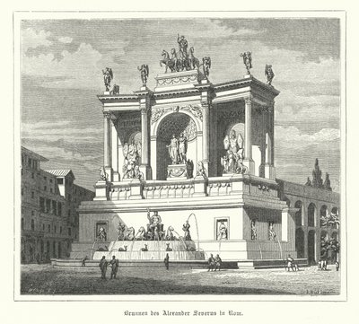 Fuente de Alejandro Severo, Roma antigua de German School
