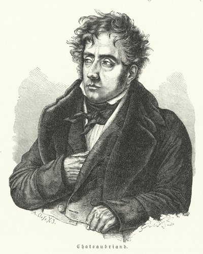 François-René de Chateaubriand, novelista, político, diplomático e historiador francés de German School