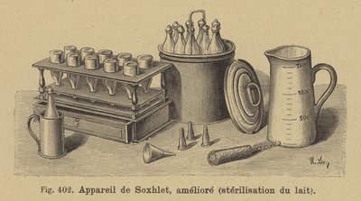 Aparato mejorado de esterilización de leche de Franz von Soxhlet de German School