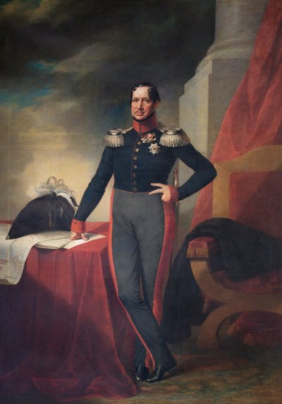 Federico Guillermo III, rey de Prusia, c.1830 (óleo sobre lienzo) de German School