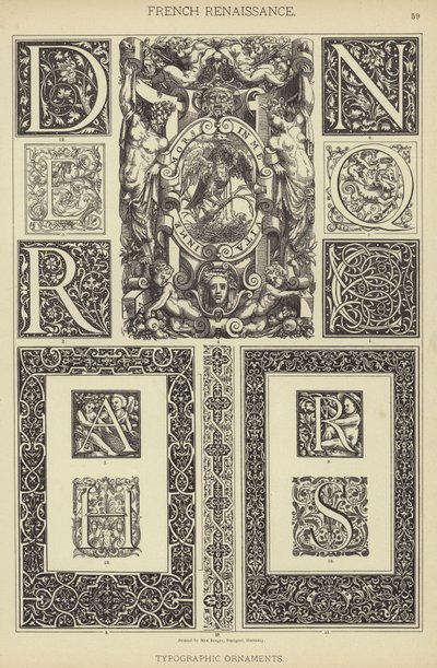 Renacimiento Francés, Adornos Tipográficos de German School