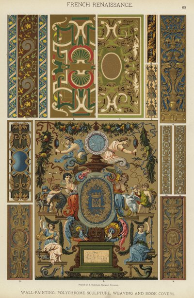 Renacimiento Francés, Pintura Mural, Escultura Policromada, Tejido y Cubiertas de Libros de German School