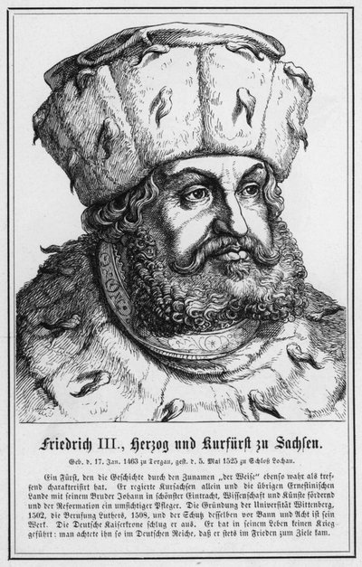 Friedrich III, Herzog und Kurfürst zu Sachsen de German School