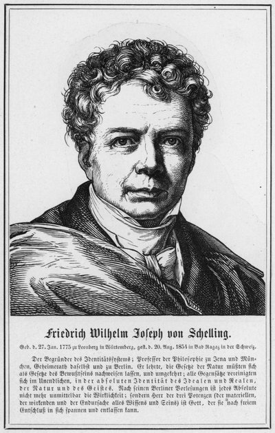 Friedrich Wilhelm Joseph von Schelling (grabado) de German School