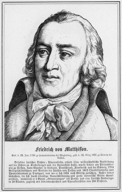 Friedrich von Matthisson (grabado) de German School