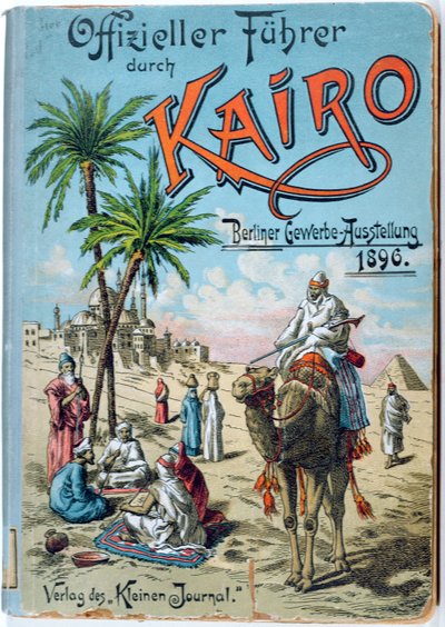 Portada de una guía alemana para El Cairo, 1896 de German School