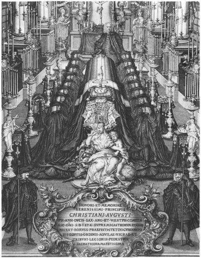 Funeral de un Príncipe de Sajonia, principios del siglo XVIII de German School