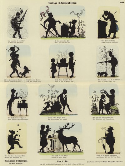 Siluetas divertidas de German School