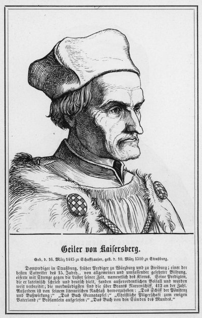 Geiler von Kaisersberg (grabado) de German School