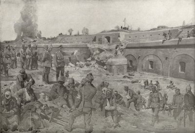 El Mariscal de Campo von Mackensen visitando Augenfort de Przemysl de German School