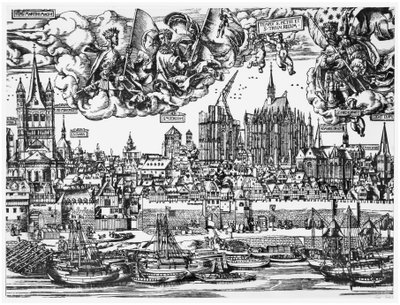 Vista general de Colonia, 1531 de German School