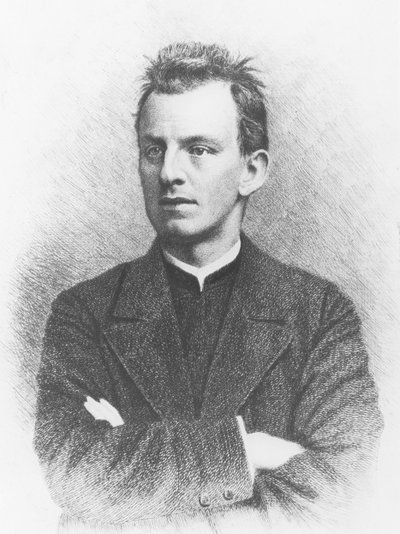 Gerhart Hauptmann (grabado) de German School
