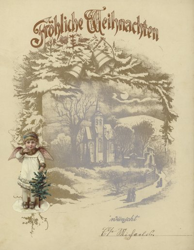 Tarjeta de Navidad alemana de German School