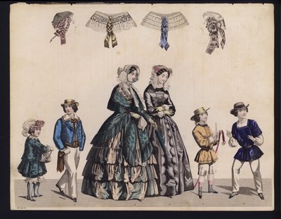 Placa de moda alemana, mediados del siglo XIX de German School