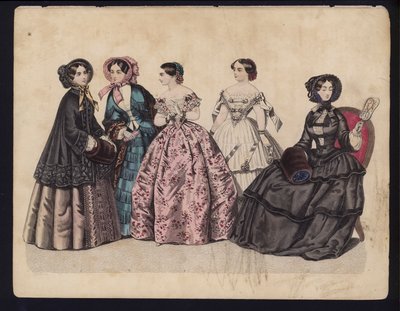 Placa de moda alemana, mediados del siglo XIX de German School