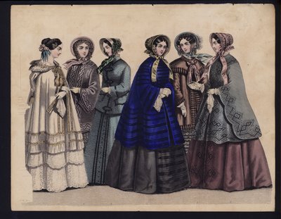 Placa de moda alemana, mediados del siglo XIX de German School