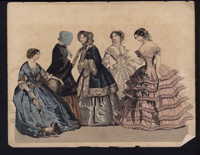 Placa de moda alemana, mediados del siglo XIX de German School