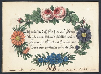 Tarjeta de felicitación alemana de German School