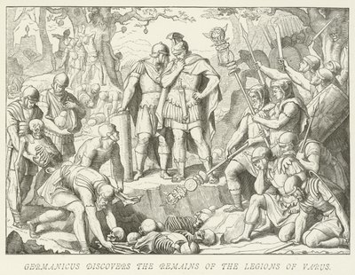 Germanicus descubre los restos de las legiones de Varo de German School