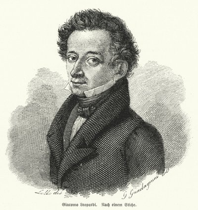 Giacomo Leopardi, filósofo, poeta y filólogo italiano de German School