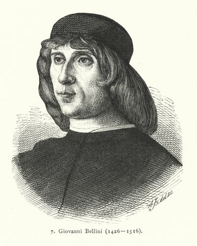Giovanni Bellini, pintor renacentista italiano (grabado) de German School