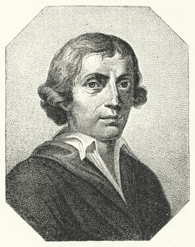 Giuseppe Parini, satírico y poeta italiano (grabado) de German School