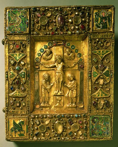 Cubierta del Evangelio, Ottoniano, Alemania, siglo XI de German School