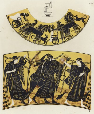 Pintura de vaso griego de German School