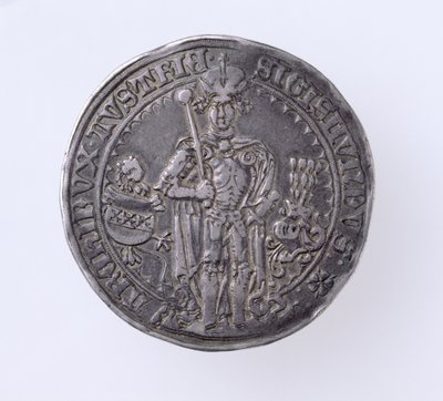 Guildiner (tálero) de Segismundo (1439-96) Conde de Tirol, Casa de Moneda de Hall, 1486 (anverso) de German School