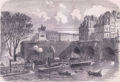 Barcos de guerra en el Sena de German School