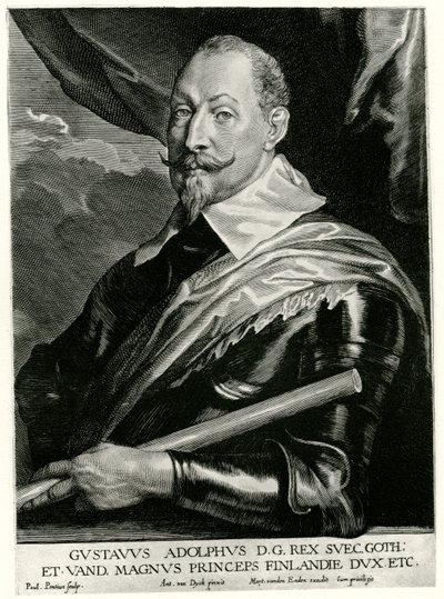 Gustavo II Adolfo, Rey de Suecia de German School