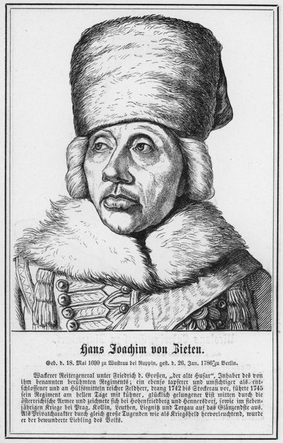 Hans Joachim von Zieten (grabado) de German School