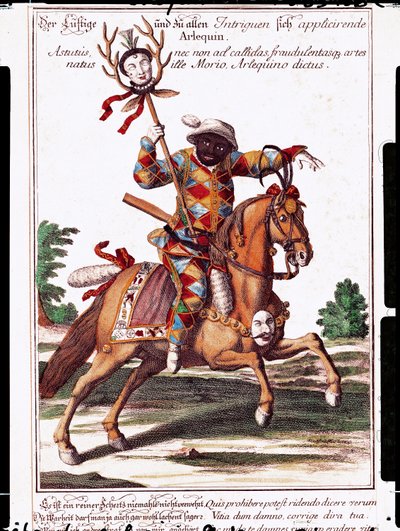 Arlequín a caballo de German School