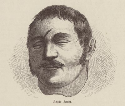 Cabeza de Ferdinand von Schill, soldado prusiano que se rebeló contra la ocupación francesa (grabado) de German School