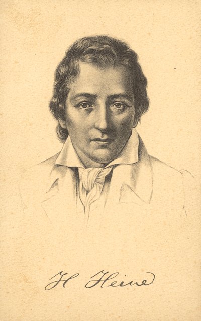 Heinrich Heine (litografía) de German School