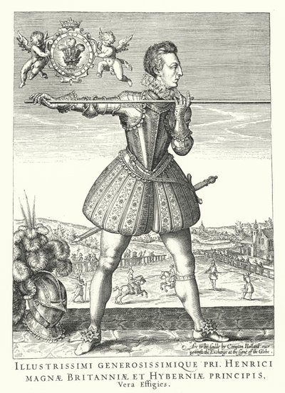 Enrique Federico, Príncipe de Gales, hijo mayor del Rey Jacobo I de Inglaterra de German School
