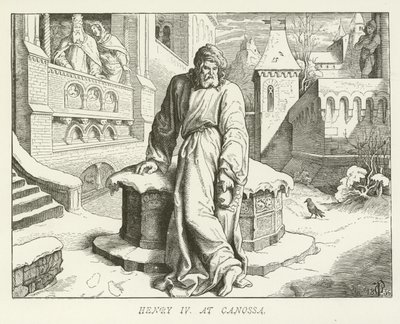 Enrique IV en Canossa de German School