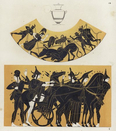 Hércules y el león y armadura amazona de German School