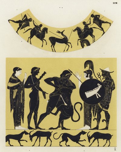 Hércules luchando contra el León de Nemea de German School