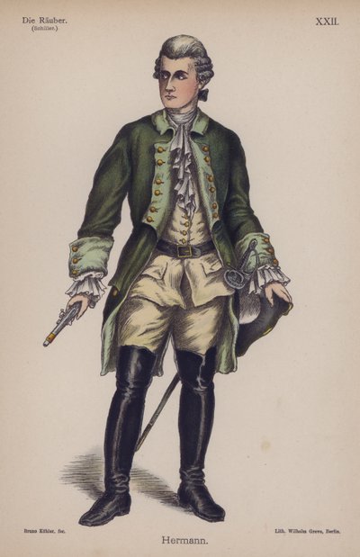 Hermann, de Los Bandidos de Friedrich Schiller de German School